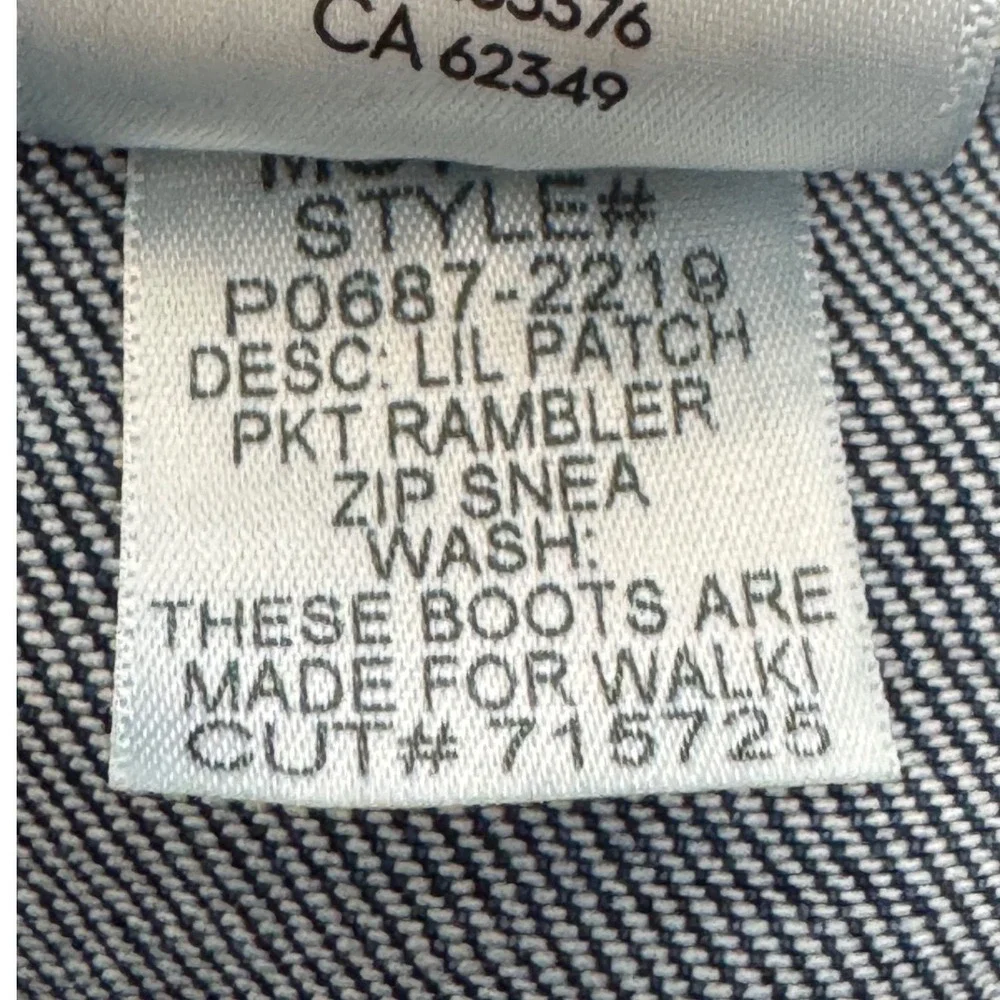 MOTHER Lil Patch Pocket Rambler Jeans Womens 24 High Rise Wide Leg‎ These Boots